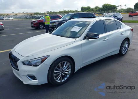 2021 Infiniti Q50 Luxe z USA, uszkodzony, nr VIN JN1EV7BP3MM703264